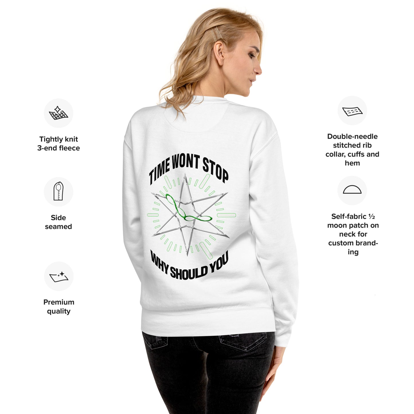 WONT STOP Sweatshirt - White