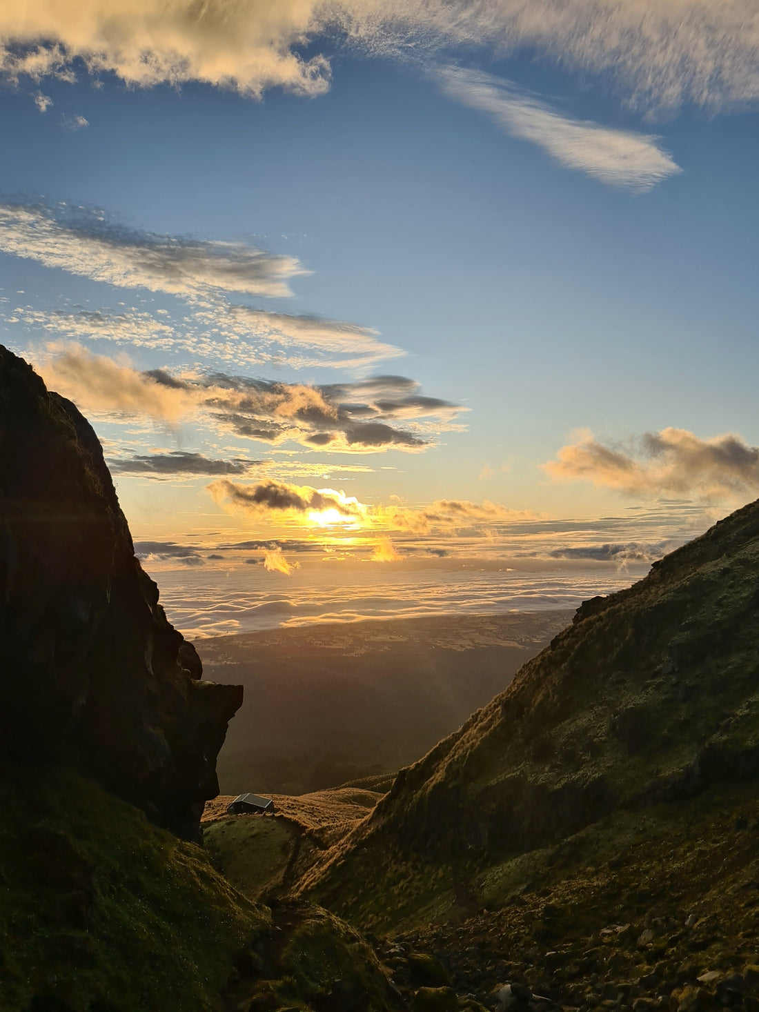 Mountain Sun - Mt Taranaki - New Zealand